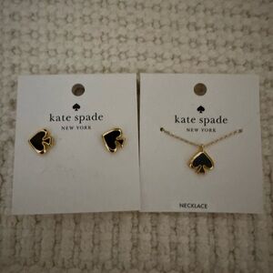 Kate Spade Gold and Black Jewelry Set